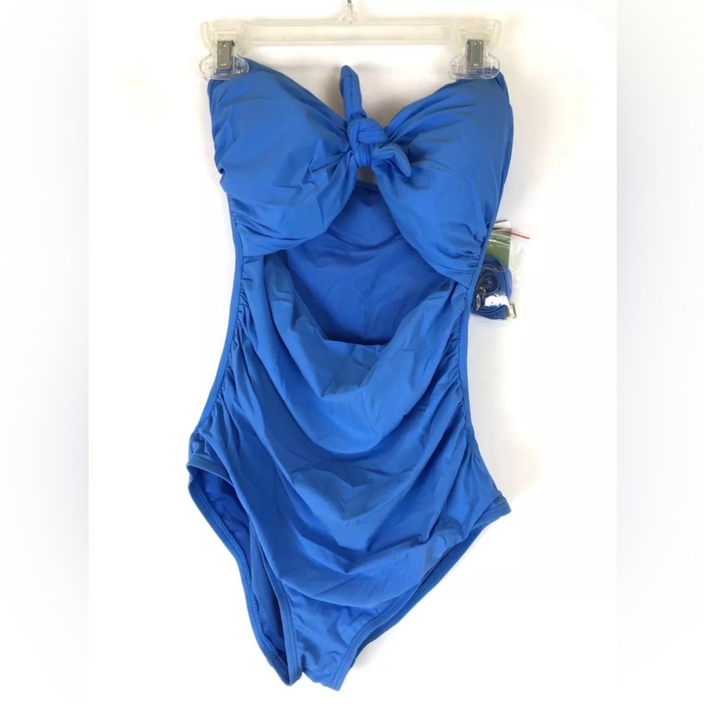 Kate Spade New York, Grove Beach Tie Bandeau One Piece Size XS